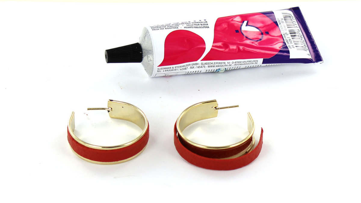 Orecchini a cerchio in pelle Fimo : Tappa 3