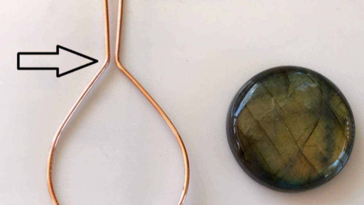 Set di pendenti in pietra preziosa con filo di rame : Tappa 5
