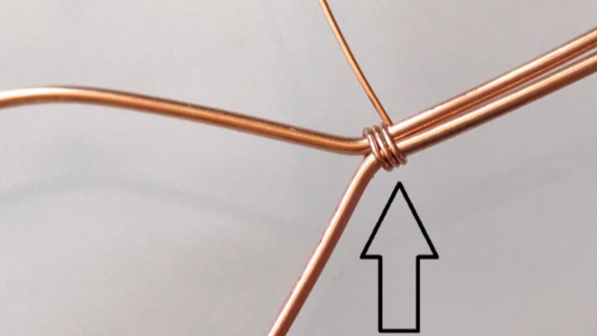 Set di pendenti in pietra preziosa con filo di rame : Tappa 7