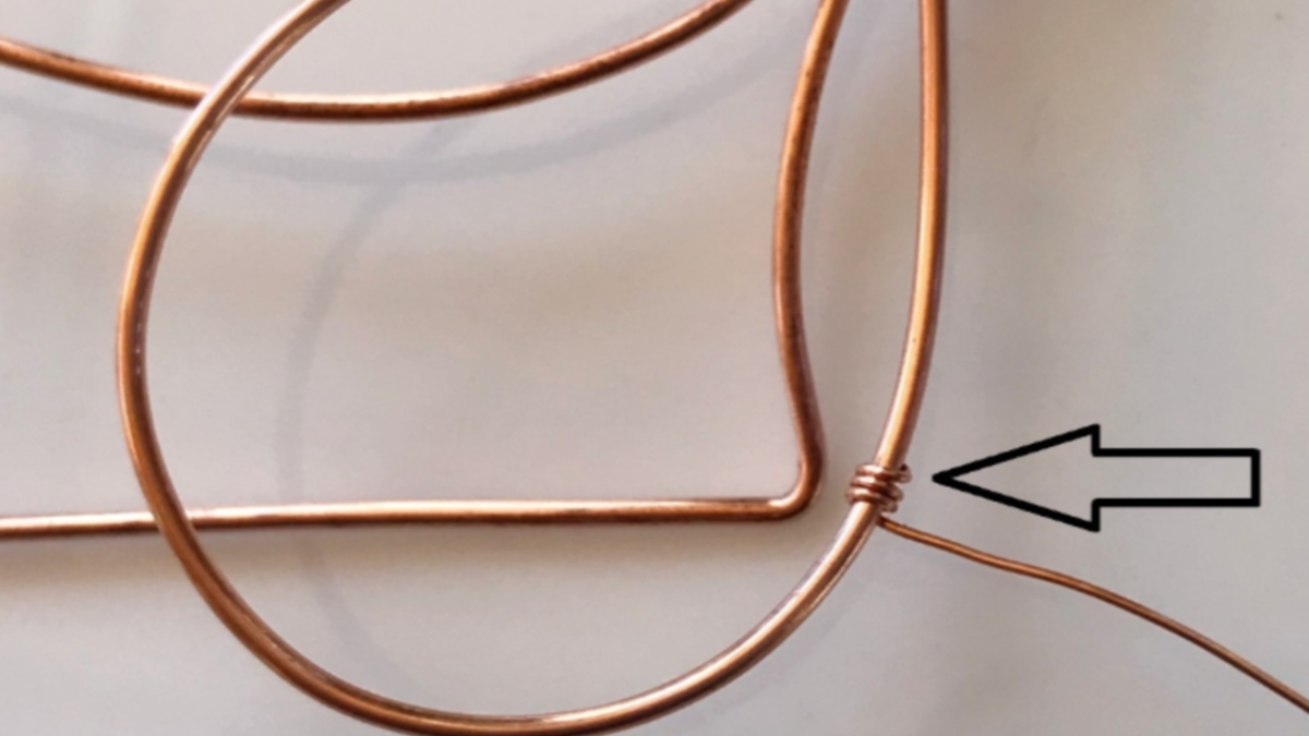 Set di pendenti in pietra preziosa con filo di rame : Tappa 18