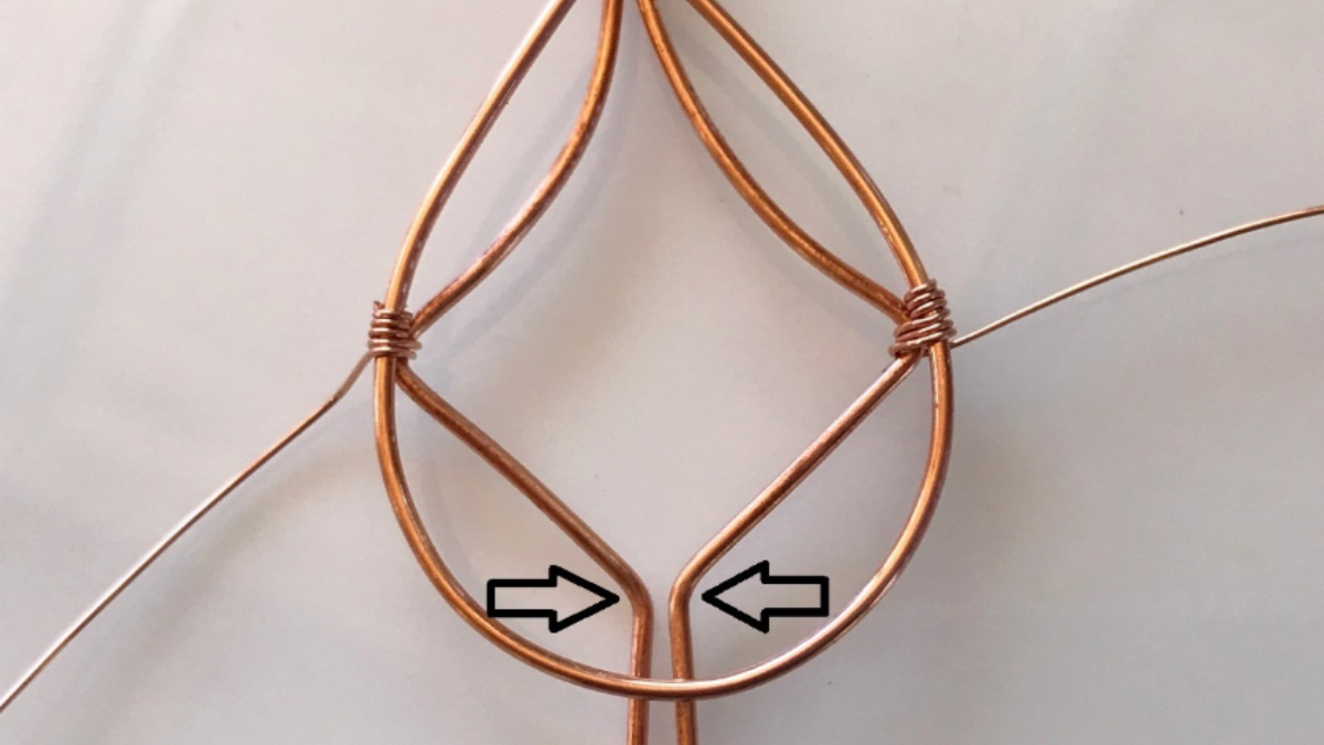 Set di pendenti in pietra preziosa con filo di rame : Tappa 22