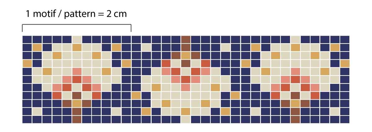 Schema Bracciale Miyuki con fiori dorati e chiusura magnetica