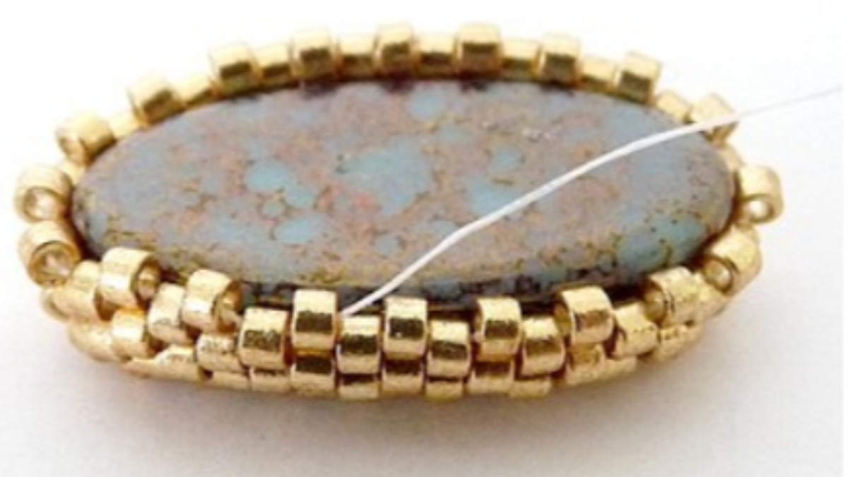 Accessorio borsa, angelo perla pompon con perle Athos di Puca : Tappa 6