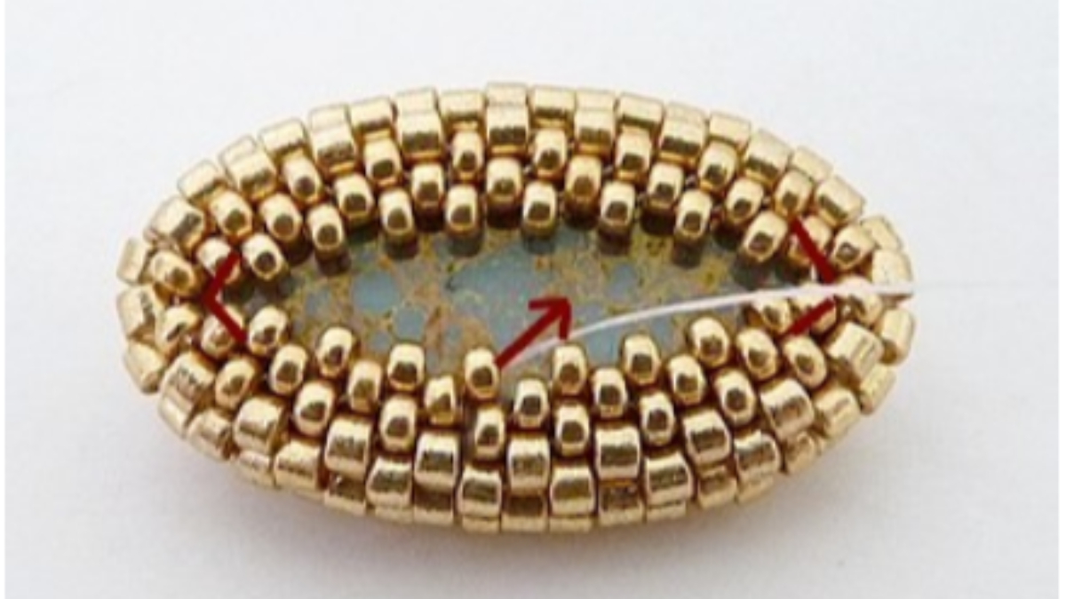 Accessorio borsa, angelo perla pompon con perle Athos di Puca : Tappa 11