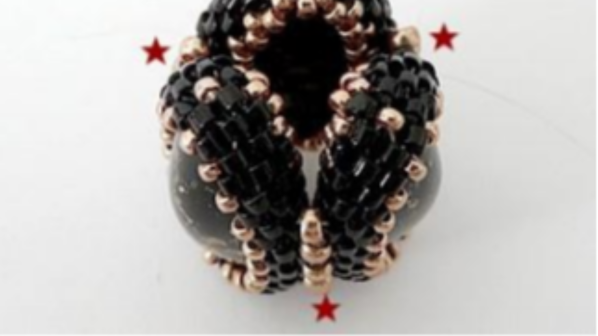 Accessorio borsa, angelo perla pompon con perle Athos di Puca : Tappa 23