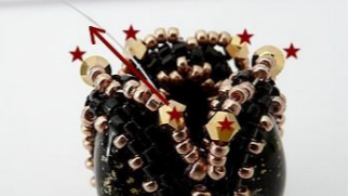 Accessorio borsa, angelo perla pompon con perle Athos di Puca : Tappa 25