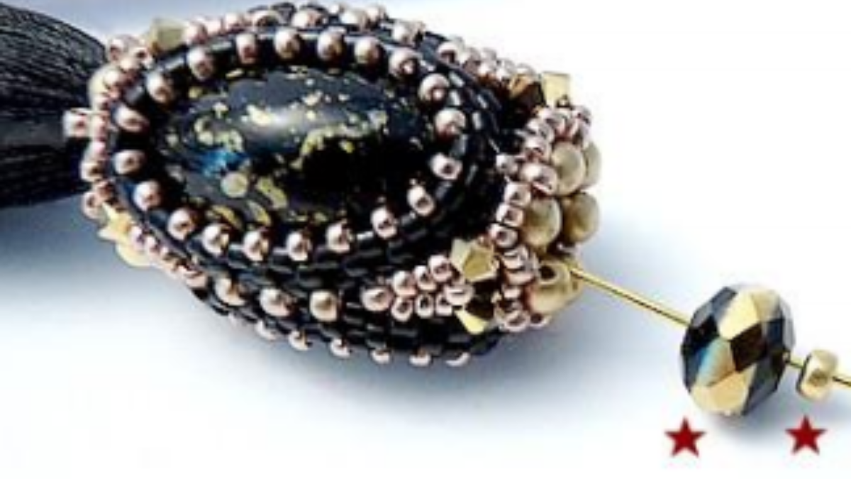 Accessorio borsa, angelo perla pompon con perle Athos di Puca : Tappa 35