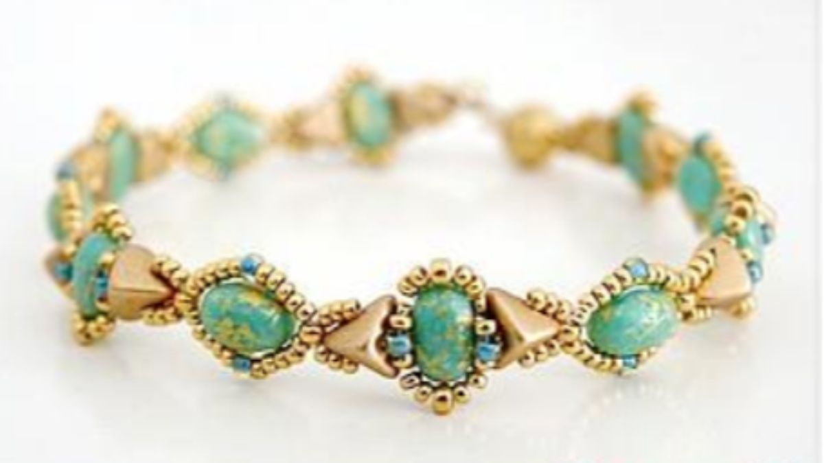 Schema Bracciale in perle di vetro Lali Samos di Puca Schema Bracciale in perle di vetro Lali Samos di Puca