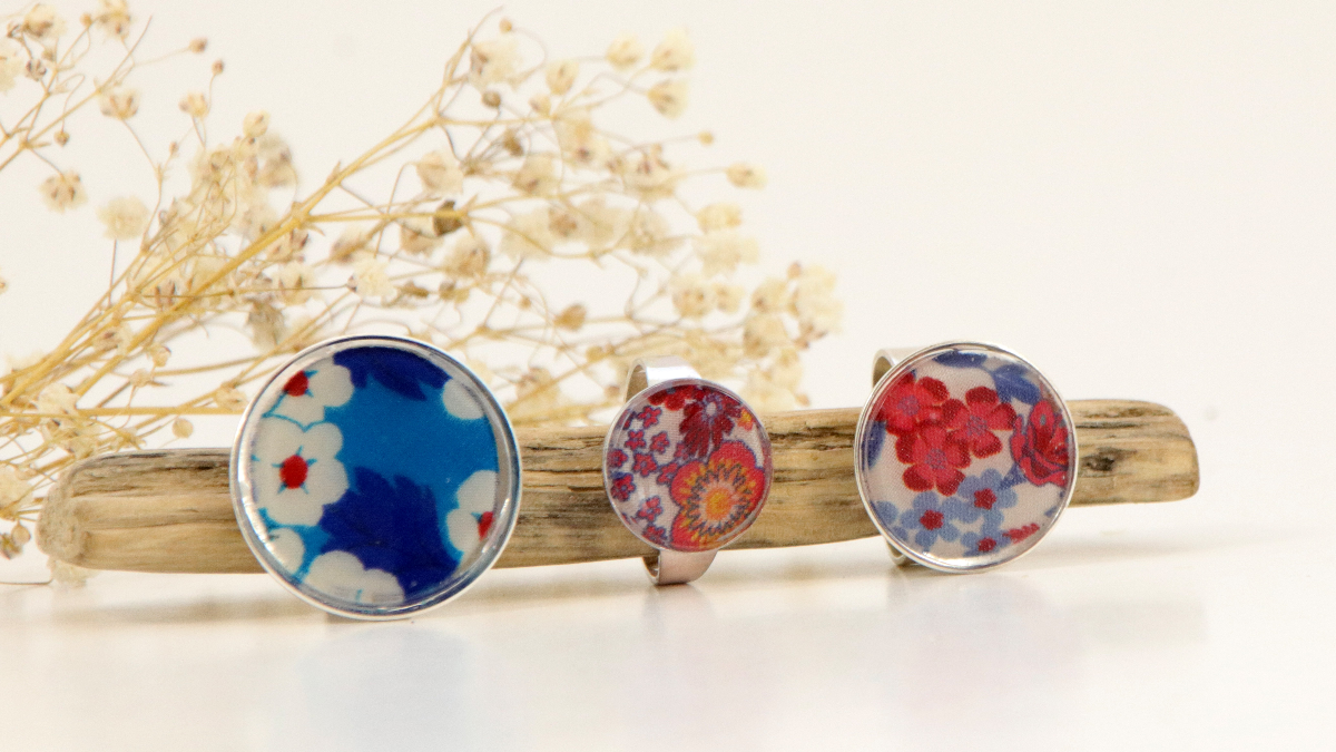 Schema Anelli in resina e tessuto