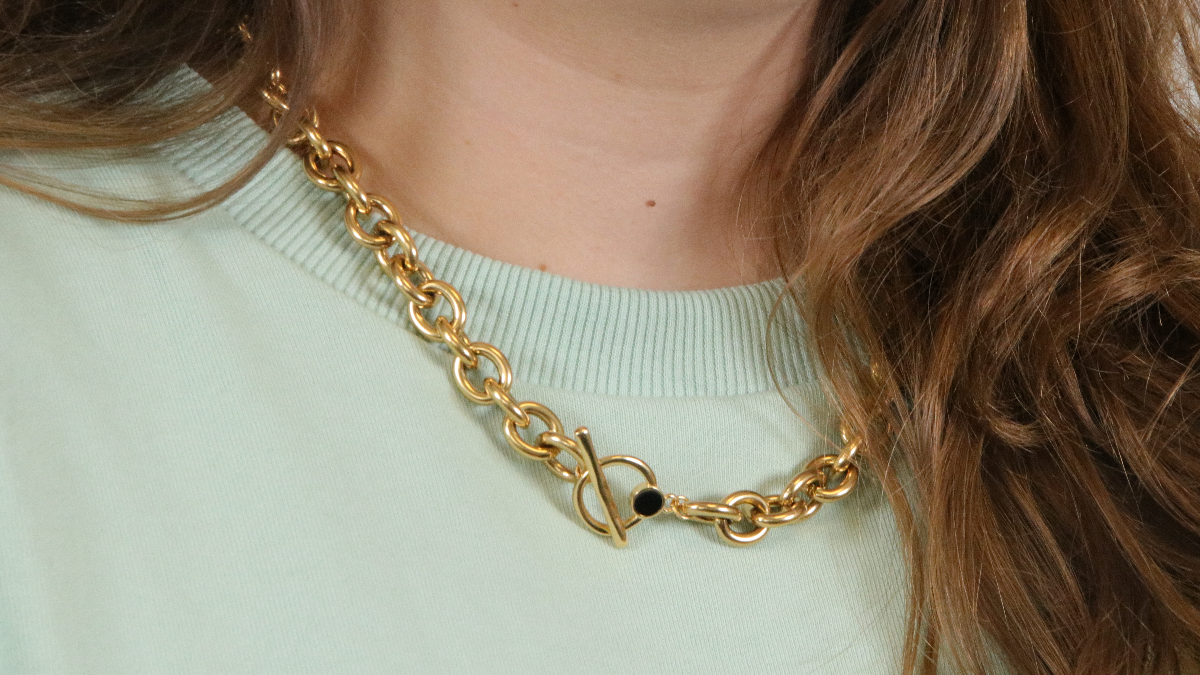 Schema Collana grandi maglie d'oro