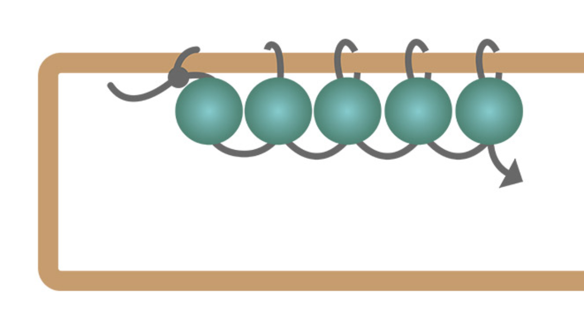 Orecchini rettangolari lunghi con perline di turchese africano : Tappa 3