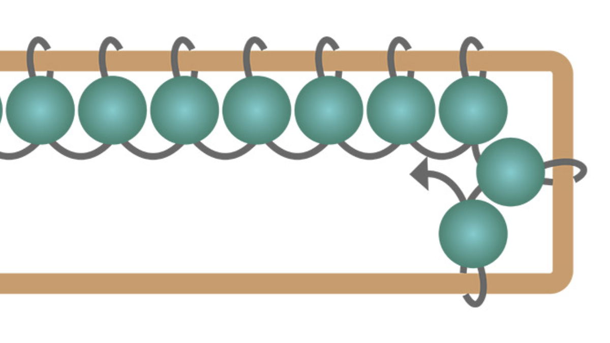 Orecchini rettangolari lunghi con perline di turchese africano : Tappa 4