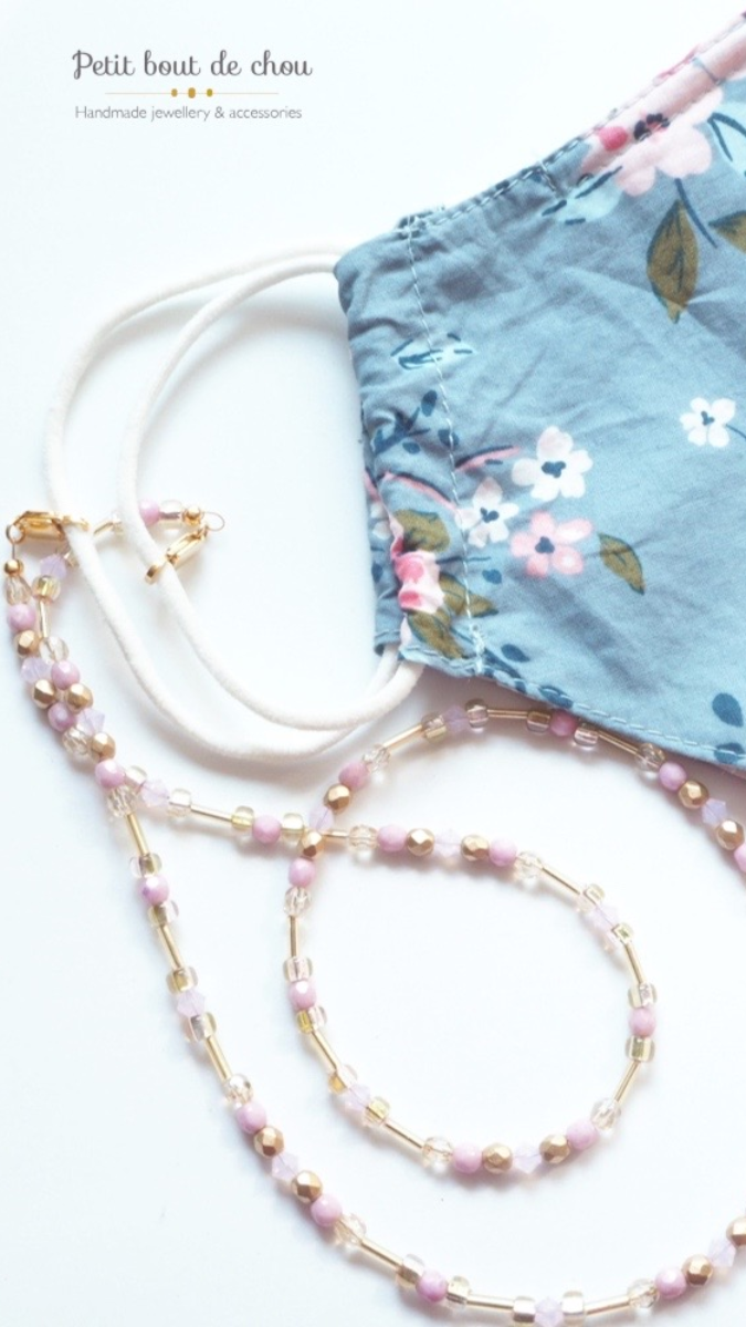 Schema Catena di maschere di perline fai da te 3 in 1 Schema Catena di maschere di perline fai da te 3 in 1