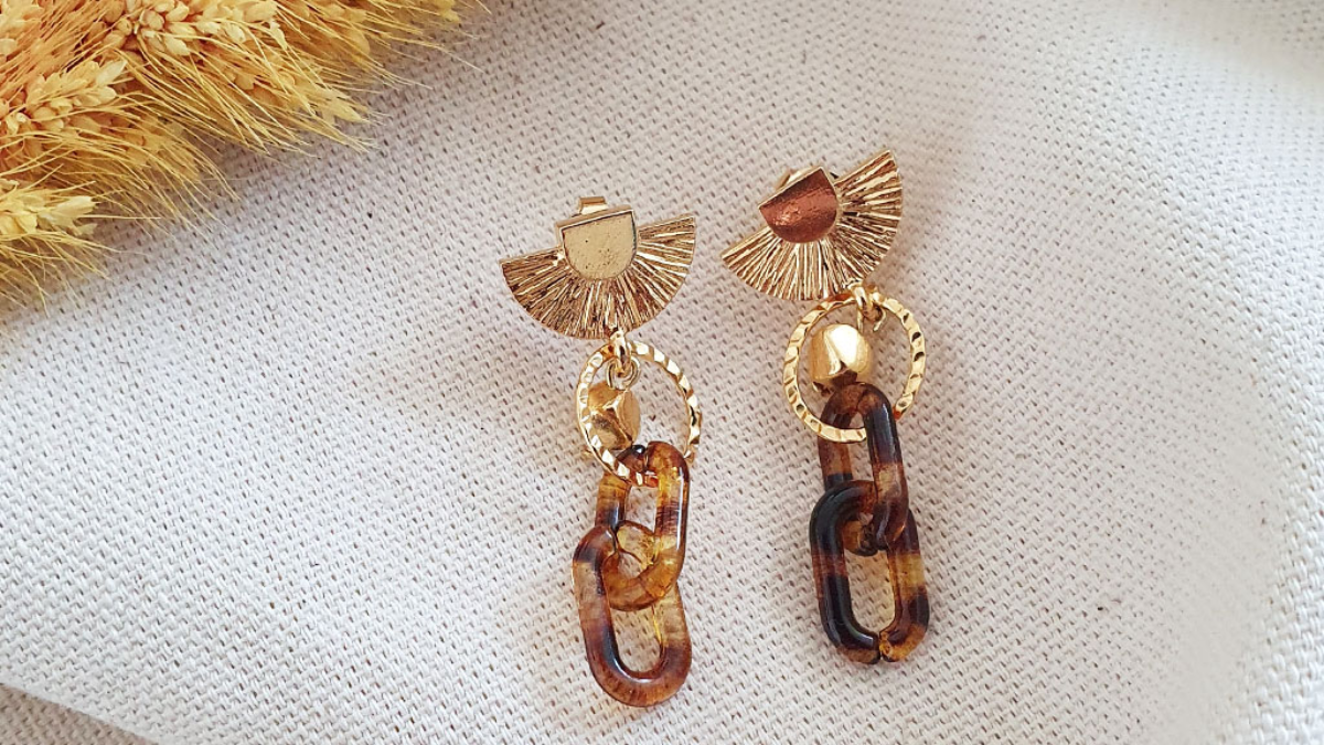 Orecchini Lunghi In Resina Acrilica CIBIRICH - Gioielli Artigianali Multicolore Per Donna - Idea Regalo Con Scatola