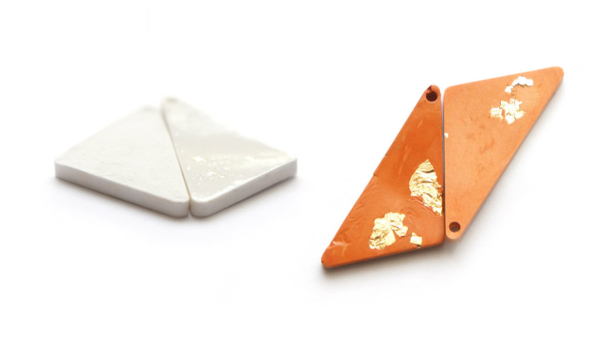 Tutorial per orecchini con imitazione di ceramica Raysin Moulding Powder : Tappa 2