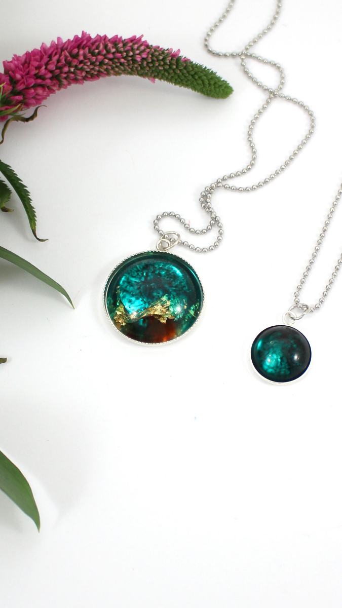 Schema Ciondolo cabochon in resina epossidica Schema Ciondolo cabochon in resina epossidica