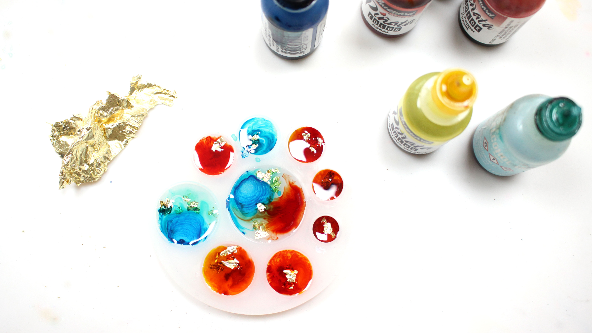 Ciondolo cabochon in resina epossidica : Tappa 2 Ciondolo cabochon in resina epossidica : Tappa 2