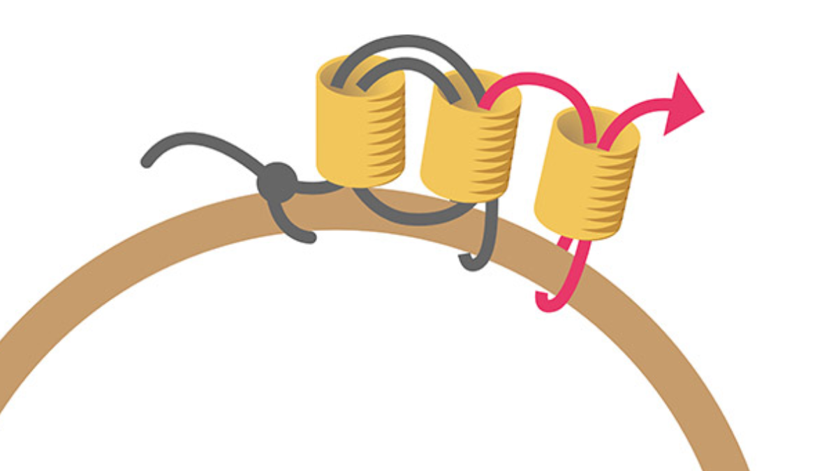 Miyuki Sole e Pietra di Luna orecchini a punto mattone : Tappa 3