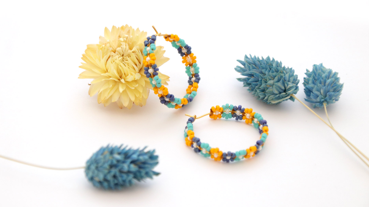 Schema Miyuki seed beads mini fiori creoli