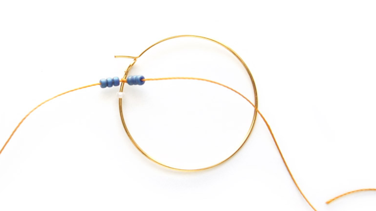 Miyuki seed beads mini fiori creoli : Tappa 1