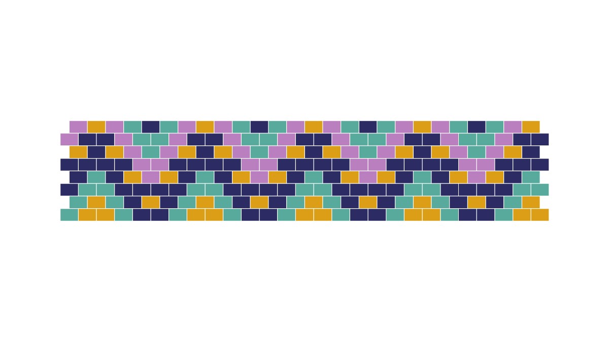 Schema Miyuki perla intrecciare braccialetto Peyote tecnica Pair