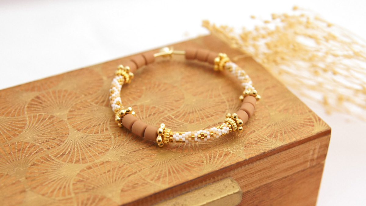 Schema Miyuki Brick Stitch Tubular Beads Bracciale
