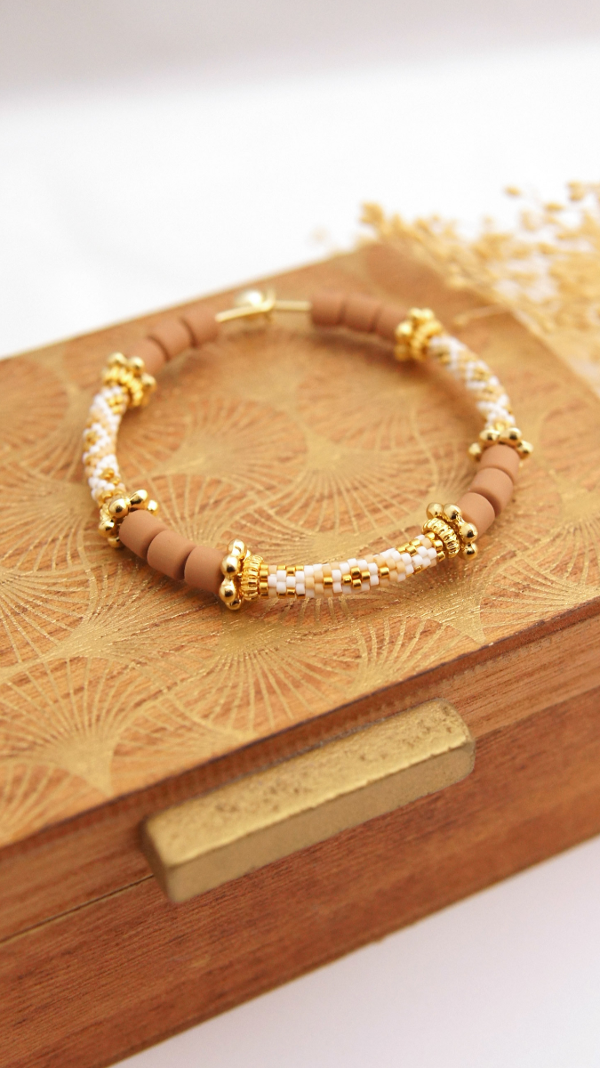 Schema Miyuki Brick Stitch Tubular Beads Bracciale