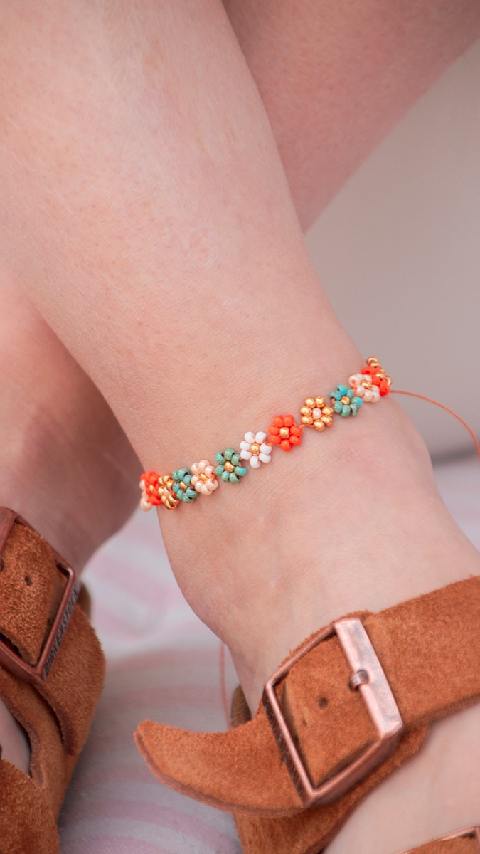 Schema Bracciale a fiori