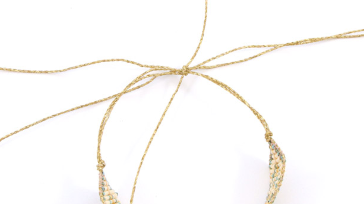 Miyuki Delicas 10 Griglia di tessitura a telaio con intarsio di strass : Tappa 16