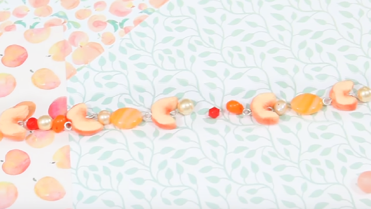 Bracciale misto di pesca e perline in argilla polimerica : Tappa 10