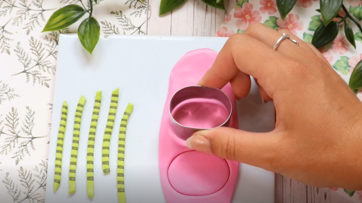 Orecchini anguria in argilla polimerica : Tappa 8 Orecchini anguria in argilla polimerica : Tappa 8