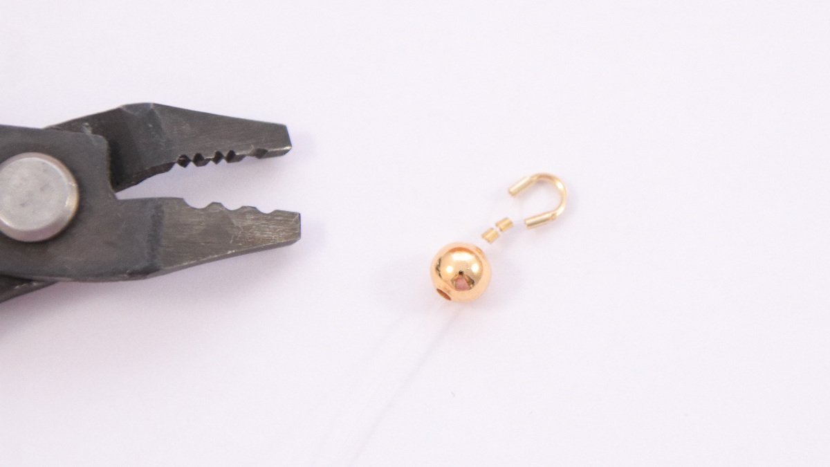 Catena di occhiali fai da te con conchiglie e perline in avventurina : Tappa 3 Catena di occhiali fai da te con conchiglie e perline in avventurina : Tappa 3