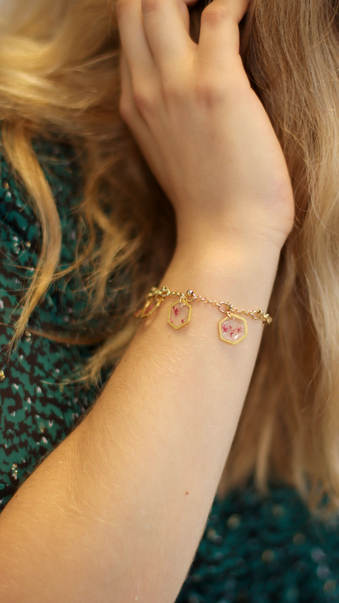 Schema Bracciale Charm Resin holiday memories