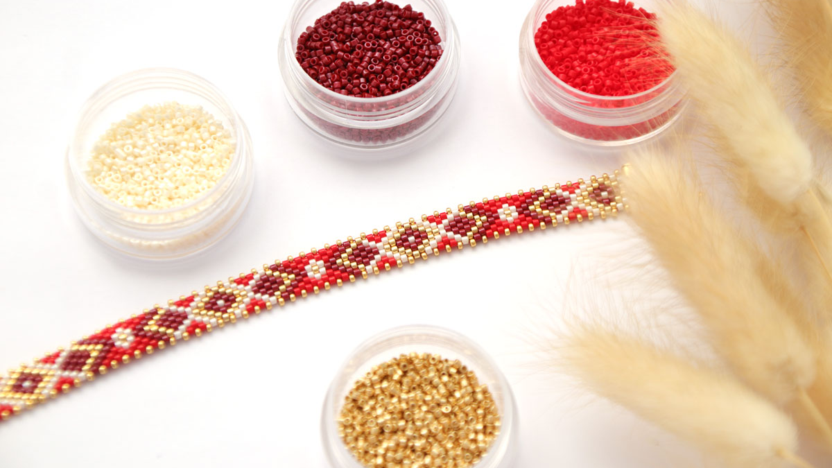 Schema Bracciale Miyuki in Peyote dispari inverso con un Peyote Quick Start Schema Bracciale Miyuki in Peyote dispari inverso con un Peyote Quick Start