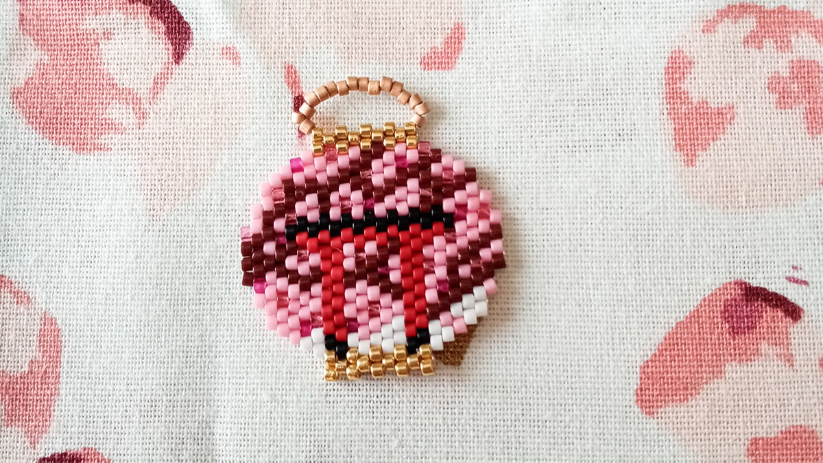 Lanterne cinesi con perline Miyuki Delicas 11/0