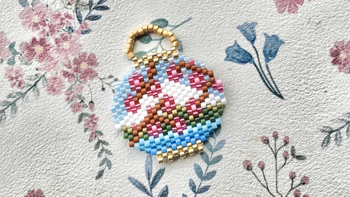 Schema Lanterne cinesi con perline Miyuki Delicas 11/0