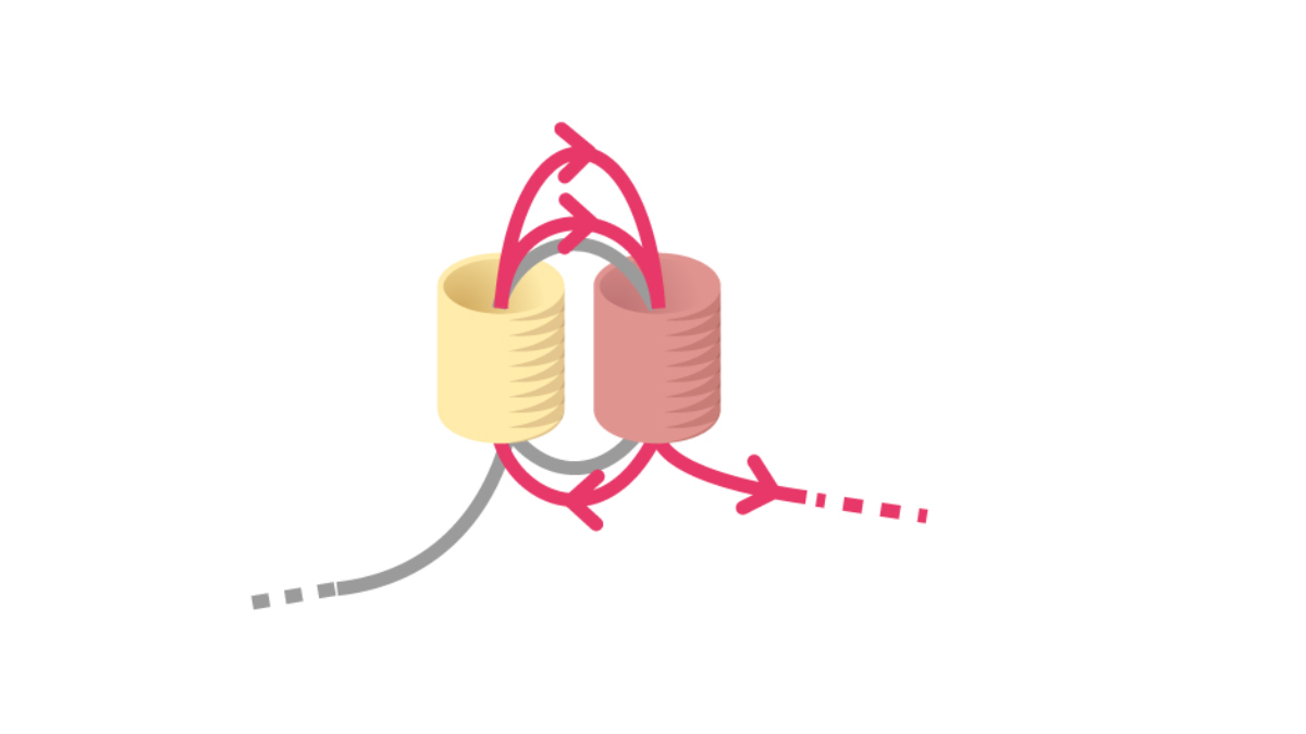 Orecchini Miyuki pastello a punto mattone con griglia di tessitura : Tappa 2