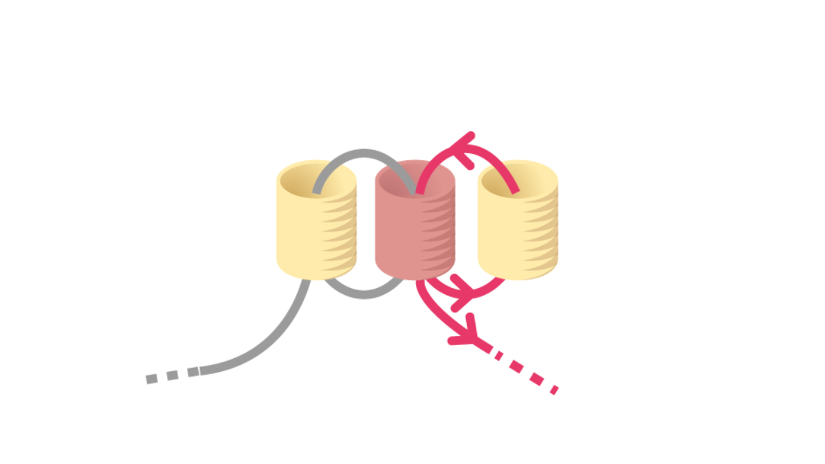 Orecchini Miyuki pastello a punto mattone con griglia di tessitura : Tappa 3