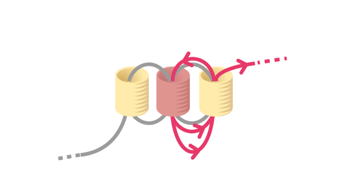 Orecchini Miyuki pastello a punto mattone con griglia di tessitura : Tappa 4