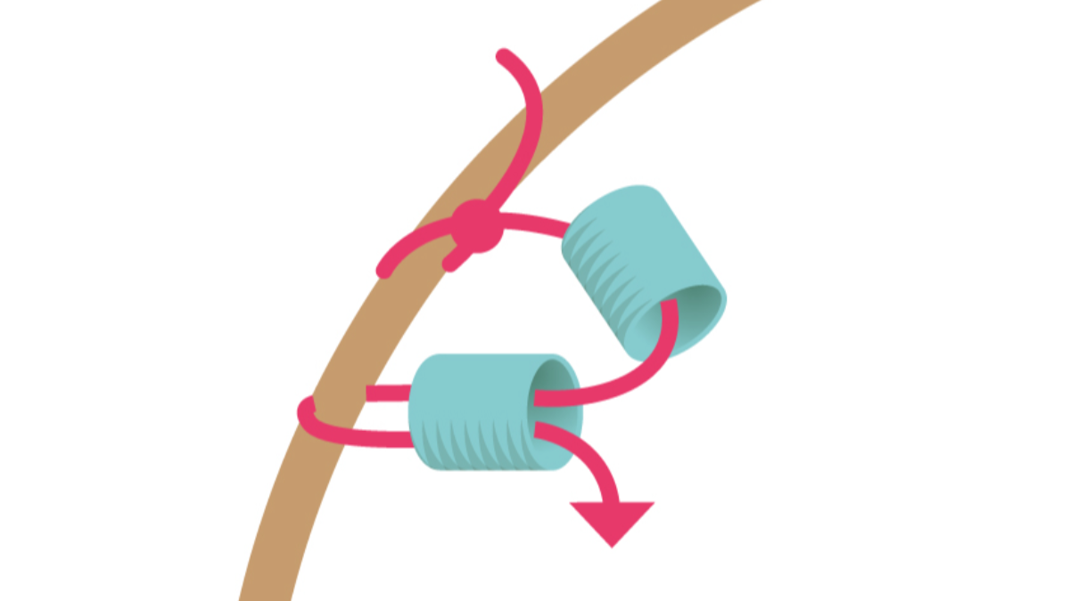 Orecchini con perline tonde turchesi Brick Stitch : Tappa 2