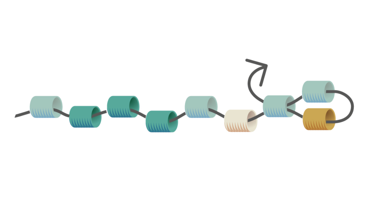 Miyuki bracciale tessitura Mississippi turchese : Tappa 2