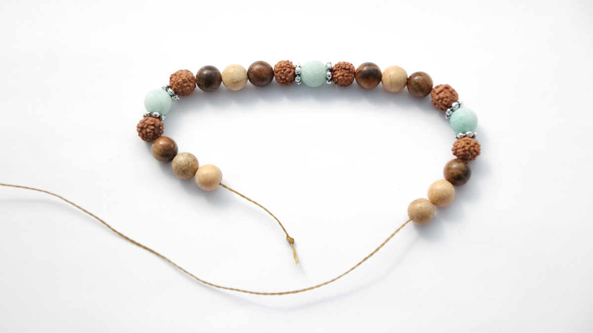MINACHI Bracciale Rigido Bohémien Con Perline Di Tormalina Colorate E Perle – Fatto A Mano - 2