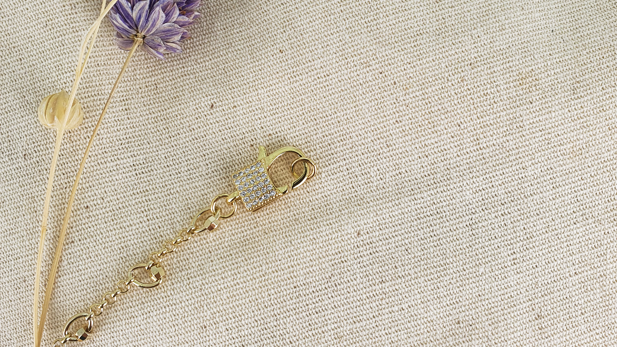 Collana con ciondolo occhio e zirconi : Tappa 3