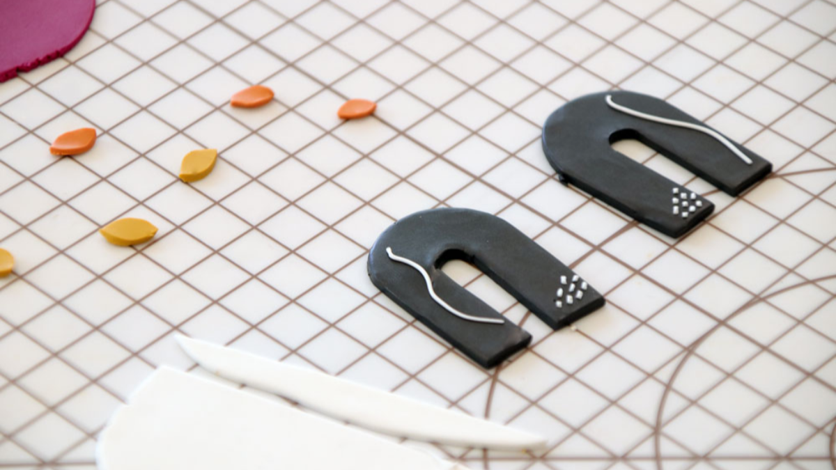 Orecchini tecnica a lastre polimeriche : Tappa 6 Orecchini tecnica a lastre polimeriche : Tappa 6