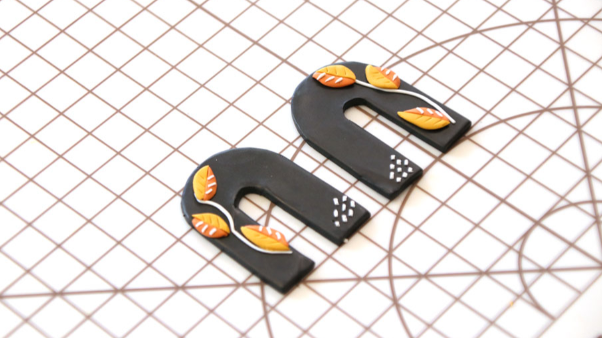 Orecchini tecnica a lastre polimeriche : Tappa 8 Orecchini tecnica a lastre polimeriche : Tappa 8