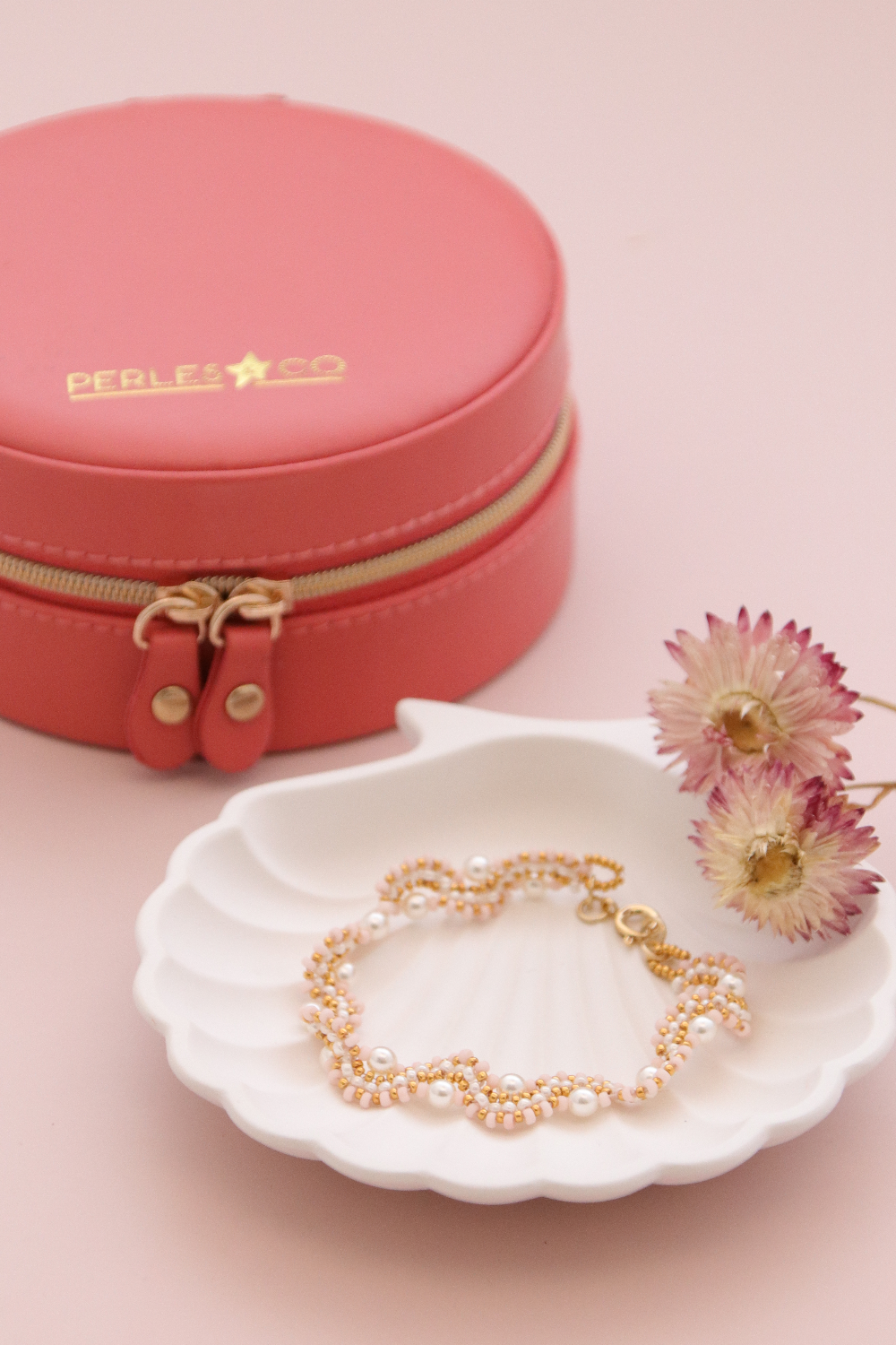 Schema Perline di semi Miyuki e perle Bracciale a onda