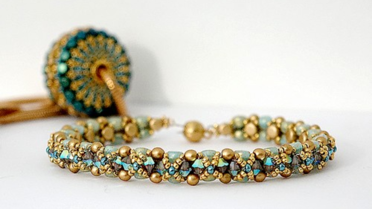 Bracciale Prince'S con perline Kalos di Puca e trottole PureCrystal Bracciale Prince'S con perline Kalos di Puca e trottole PureCrystal