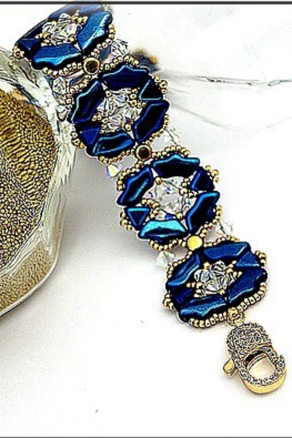 Schema Bracciale "Darling" con perline Delos, Kheops e Kalos di Puca Schema Bracciale "Darling" con perline Delos, Kheops e Kalos di Puca