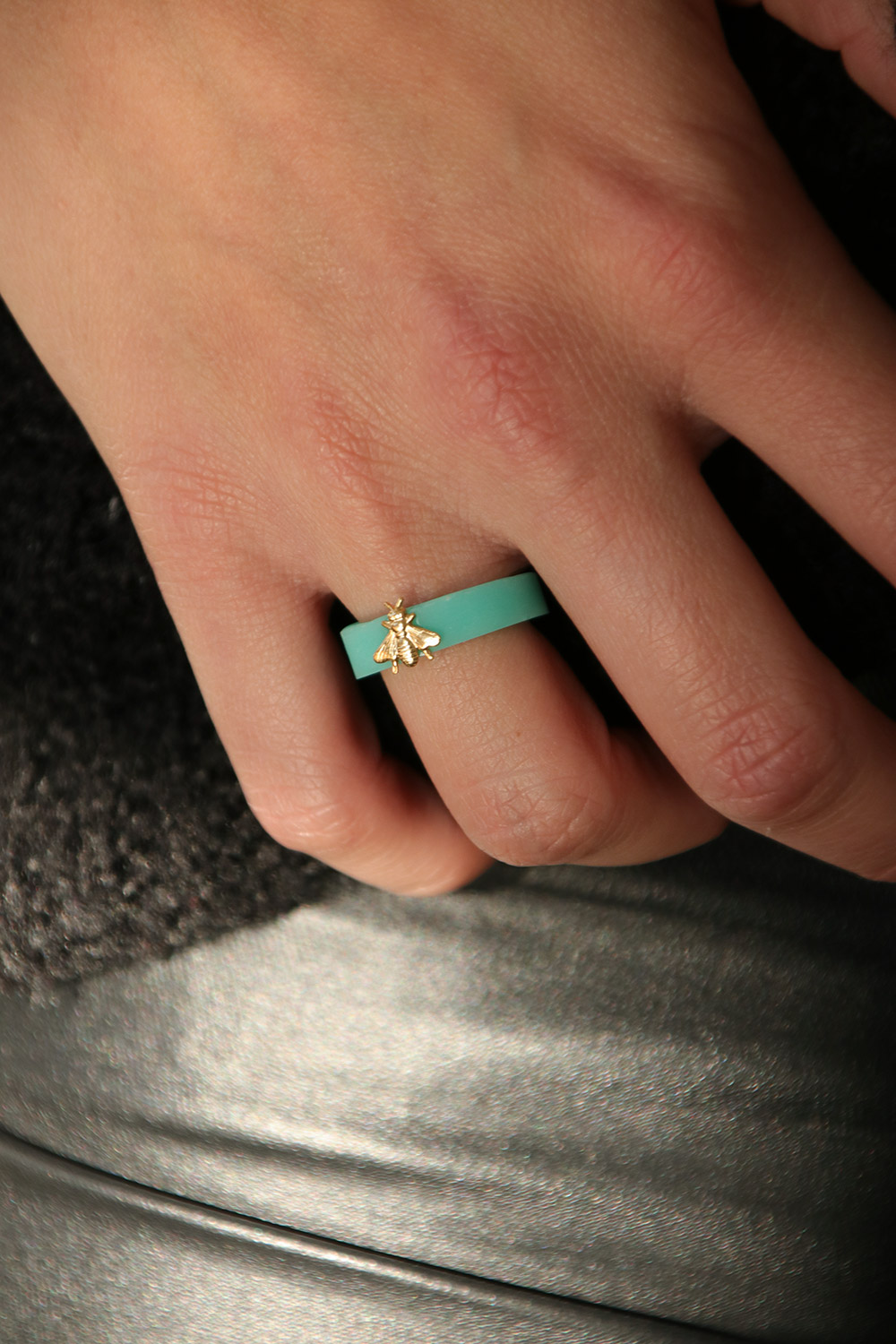 Anelli fai da te in resina UV LED con effetto smerigliato in colori pastello