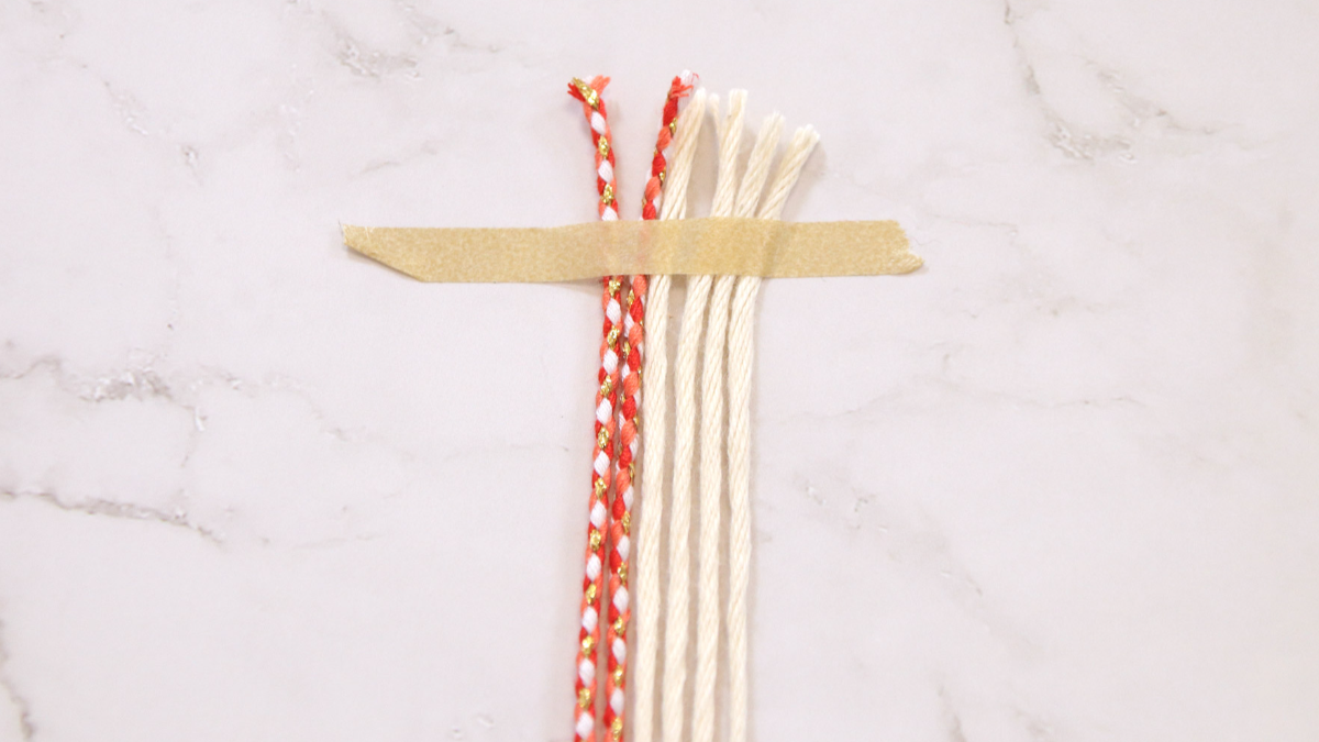 DIY Easy Deco Christmas Wreath Rope Bookmark : Tappa 1